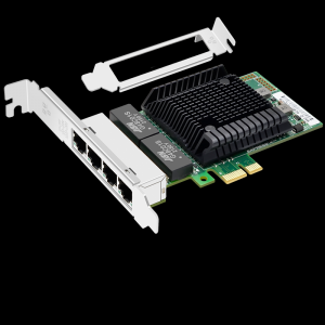 PCI-EX1 千兆四电口网卡（国产WX1860A4芯片）