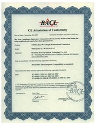 CE Attestation of Conformity