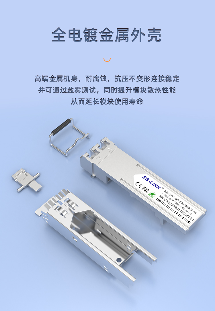 SFP Gigabit Multimode Dual Fiber Optical Module