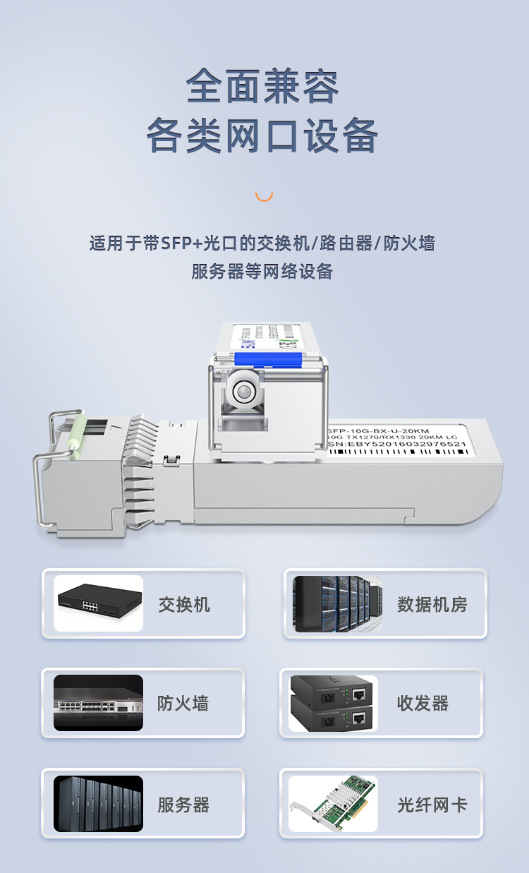 SFP+ 10G single mode single fiber 20KM optical module