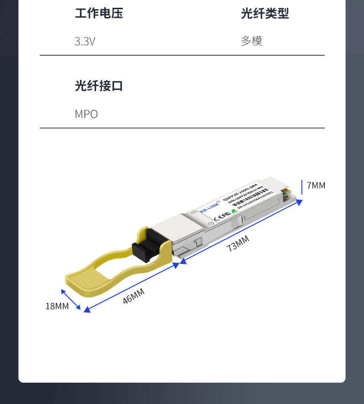 100G multi-mode optical module