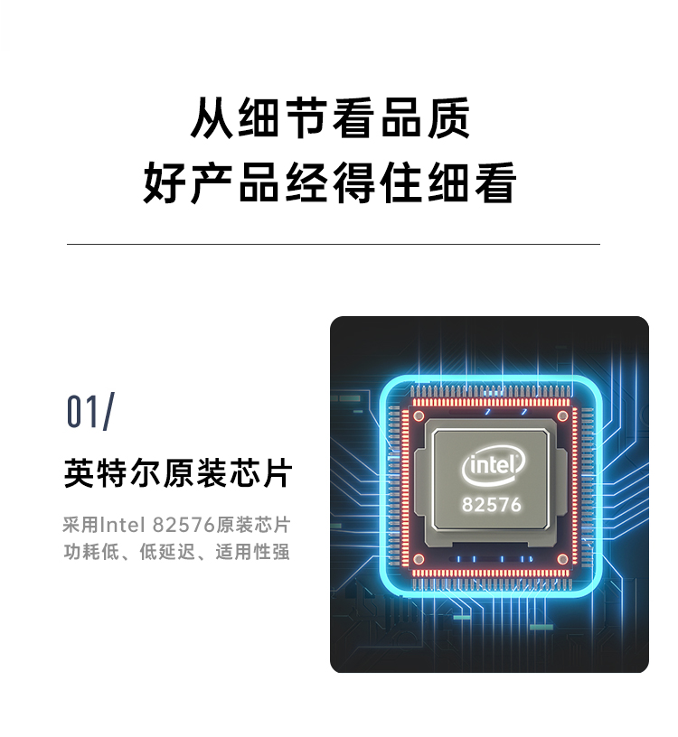 PCI-EX4 Gigabit dual electrical port network card (Intel 82576 chip)