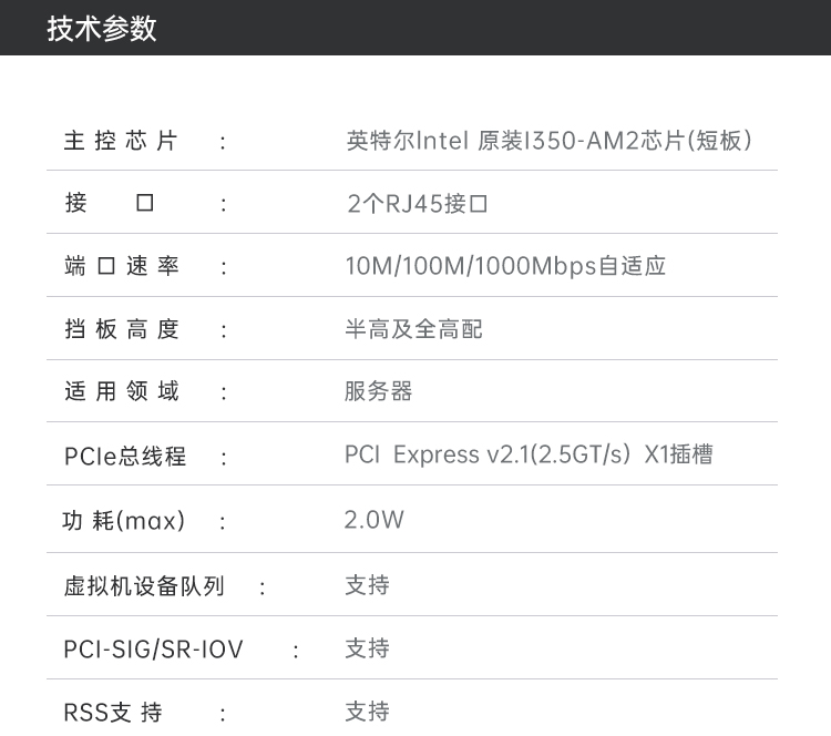 PCI-EX1 Gigabit dual electrical port network card shortcomings (Intel Intel I350AM2 chip)