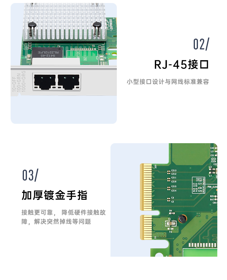 PCI-EX4 Gigabit dual electrical port network card (domestic 1860-2T chip)