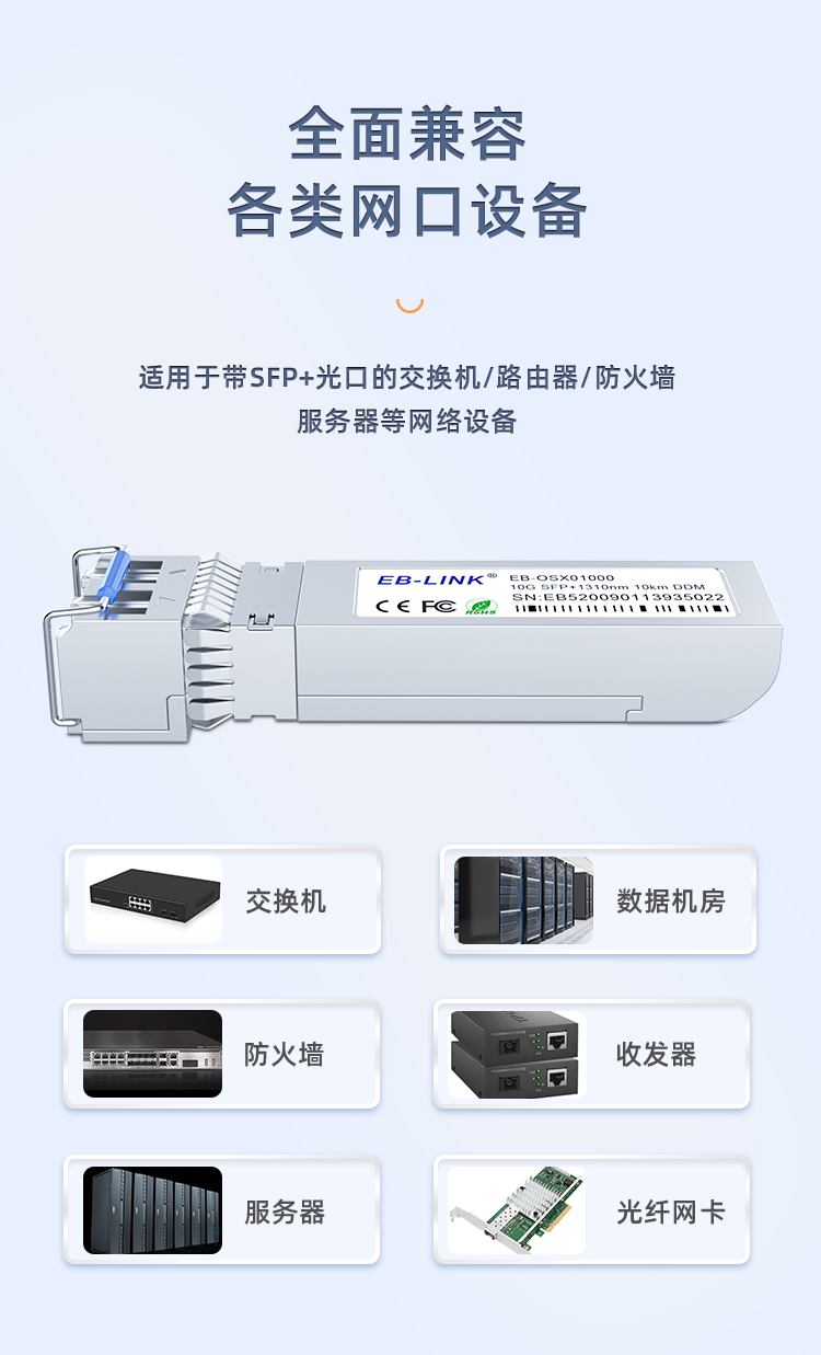 SFP+ 10G single-mode dual-fiber 10km optical module