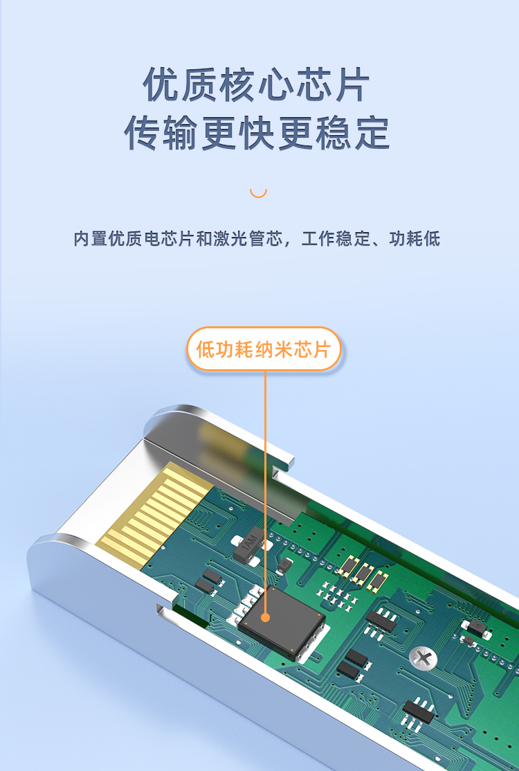 SFP+ 10G multi-mode dual-fiber optical module