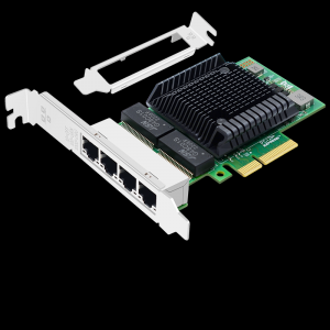 PCI-EX4 Gigabit four electrical port network card (BCM Broadcom 5719-4T chip)