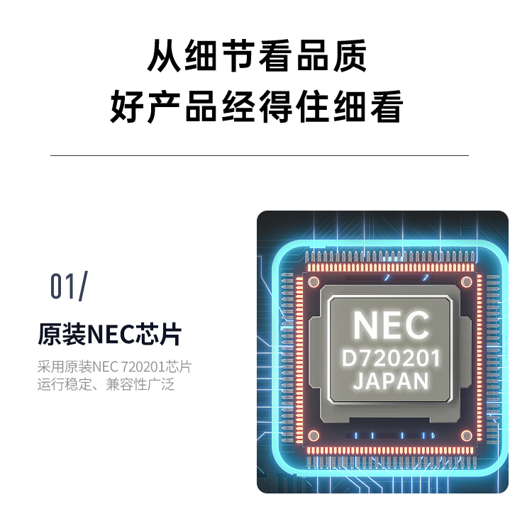 PCI-E X4 to 4-port USB3.0 expansion card (built-in 2 ports + rear 2 ports) independent dual channel
