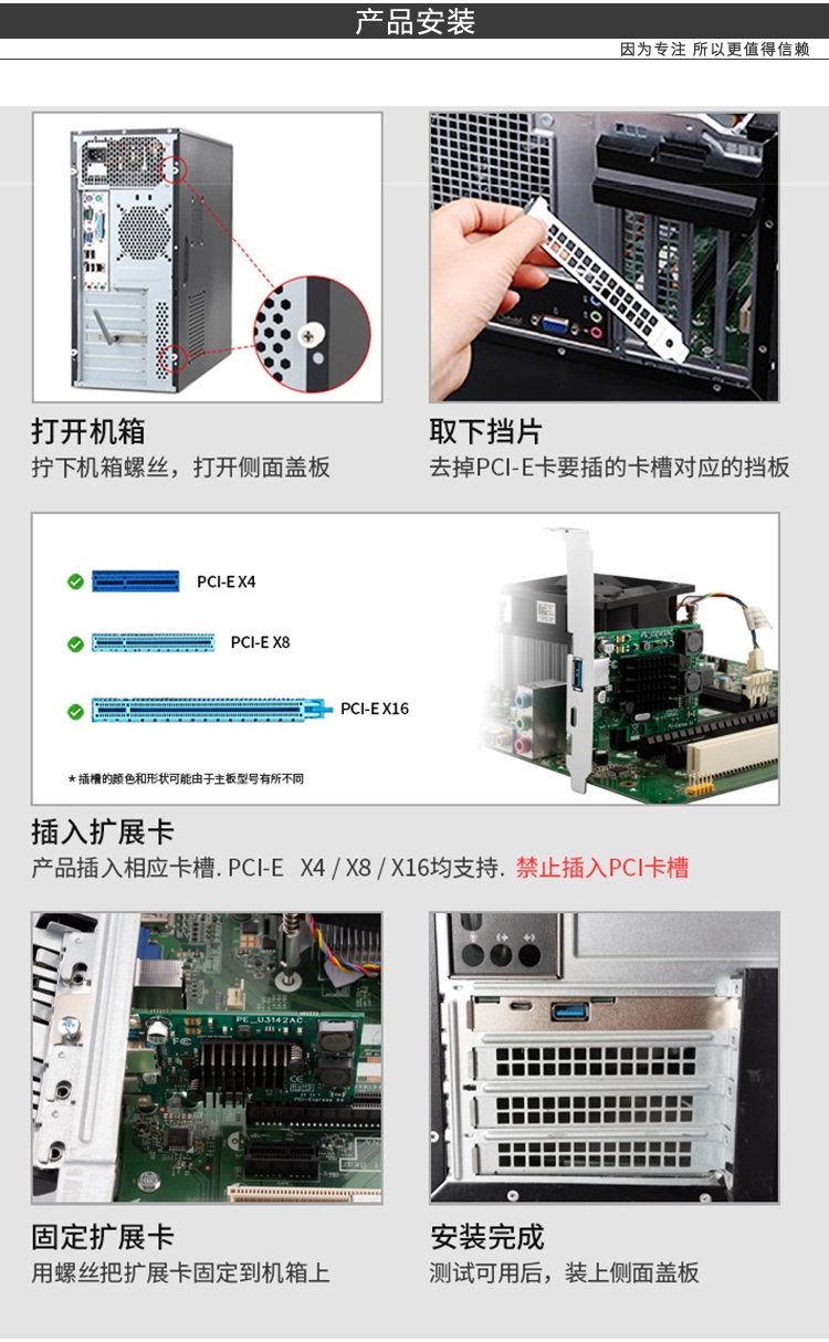 PCI-E 2-port USB3.1 expansion card (4A power-free)