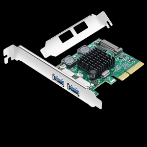 PCI-E 2-port USB3.1 expansion card (4A power-free)