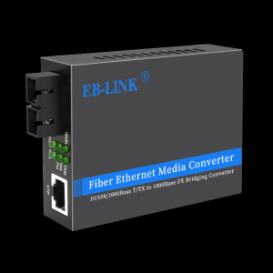 Gigabit single mode dual fiber one optical one electrical fiber optic transceiver