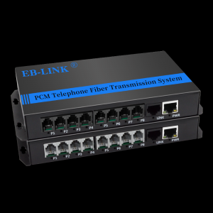 8-way telephone + 1-way Internet phone optical transceiver