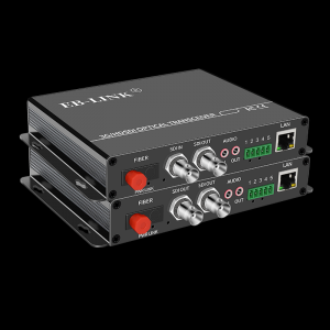 1-way 3G-SDI audio and video optical transceiver