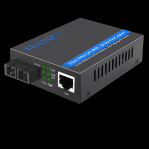 Gigabit single mode dual fiber 1 optical 1 electrical POE fiber optic transceiver