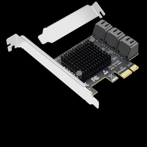 PCI-E to SATA3.0 six-port expansion card