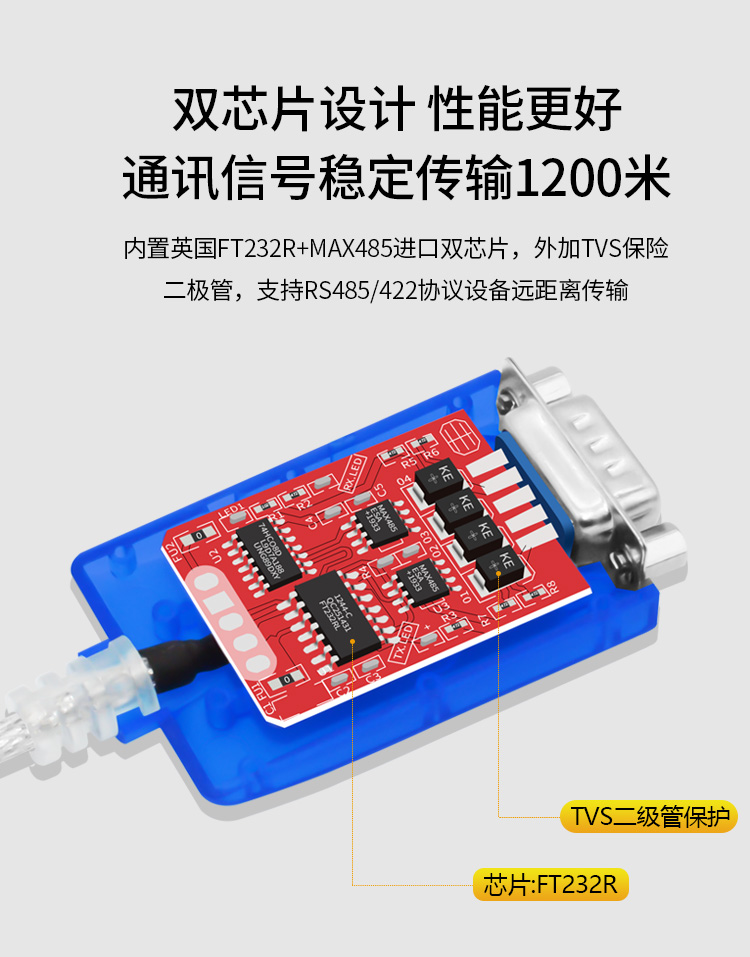 USB to RS485/422 serial port cable