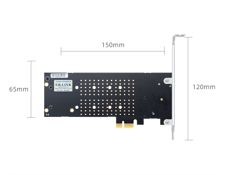 PCI-EX1 to M.2 dual-port expansion card