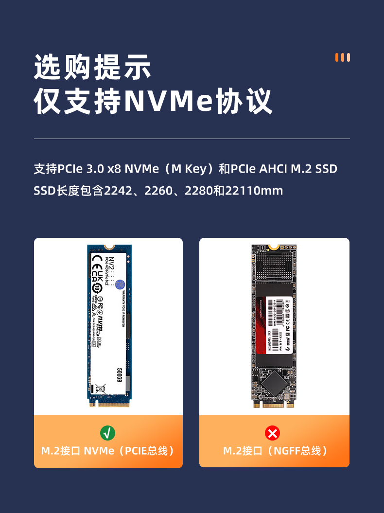 PCI-EX8 to M.2 dual-port expansion card (ultimate version)