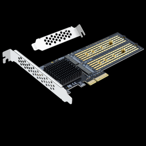 PCI-EX4 to M.2 dual-port expansion card (40G)