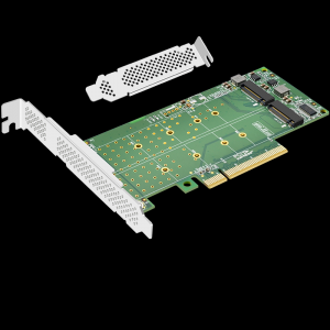 PCI-EX8 to M.2 dual-port expansion card