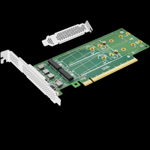 PCI-EX16 to M.2 four-port expansion card (double-sided version)